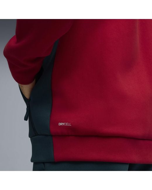 PUMA Red Morocco Tech Hoodie for men