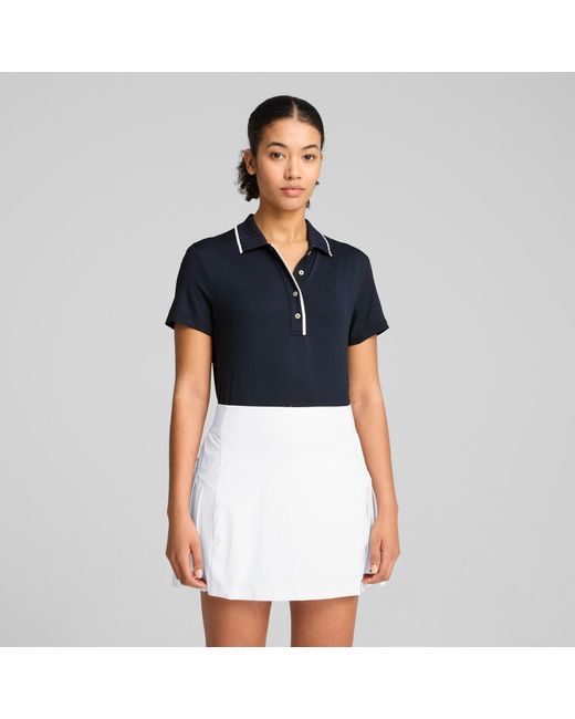 PUMA Cloudspun Bridges Golfpolo Met Korte Mouwen in het Blue