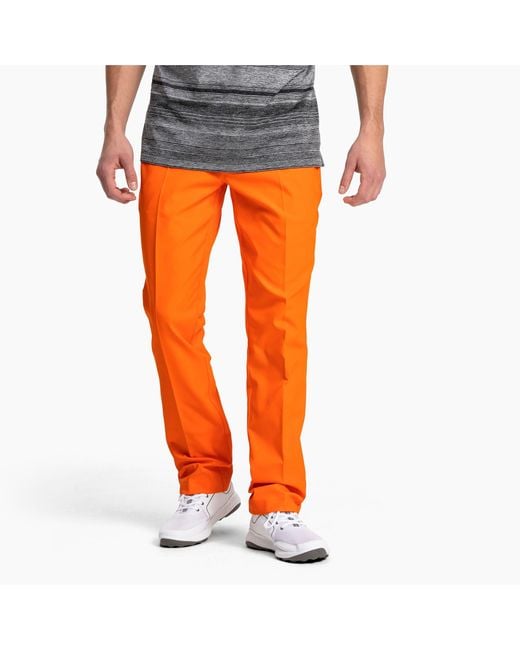 PUMA Jackpot 5 Pocket Gewebte Golf Hose in Orange für Herren | Lyst DE