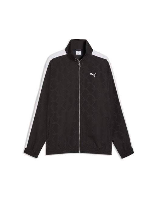 PUMA T7 Gewebte Trainingsjacke Herren, Kleidung in Black für Herren