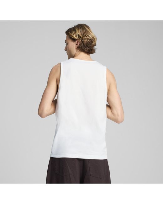 PUMA White Essentials No. 1 Logo Tank Top