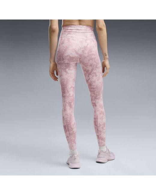 PUMA Pink Cloudspun Printed High Waisted Tights