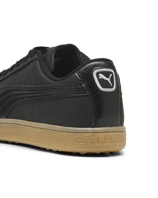 PUMA Black Suede Golf Shoes for men