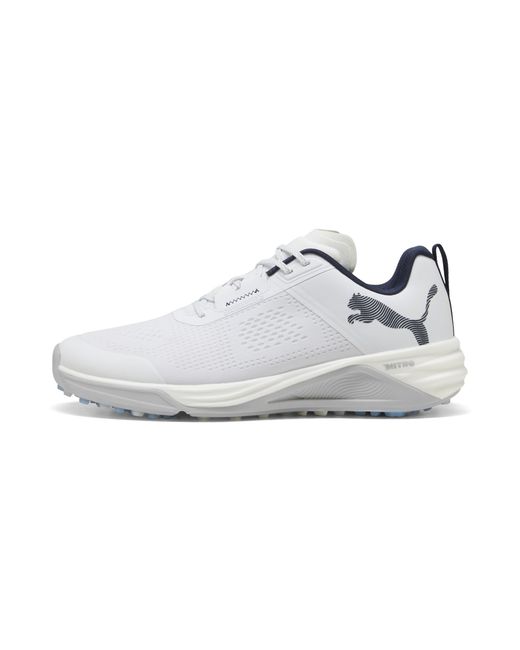 PUMA White Shadowcat Nitro 2.0 Golf Shoes for men