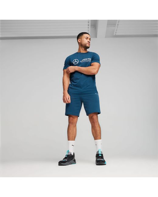 PUMA Blue Mercedes-amg Petronas Motorsport Ess Shorts for men