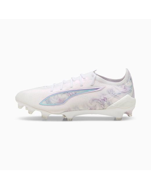 PUMA White Ultra 5 Ultimate Brilliance Fg Football Boots /Spring