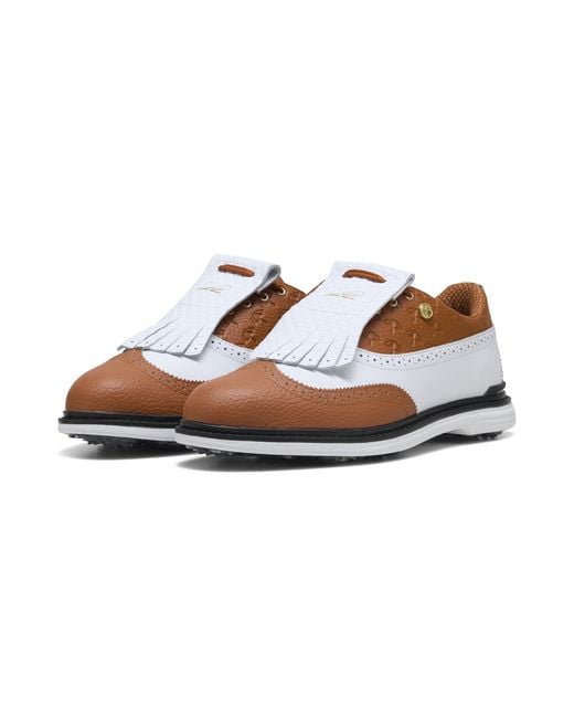 PUMA X ARNOLD PALMER ROYALE Wingtip Golfschuhe in Brown für Herren