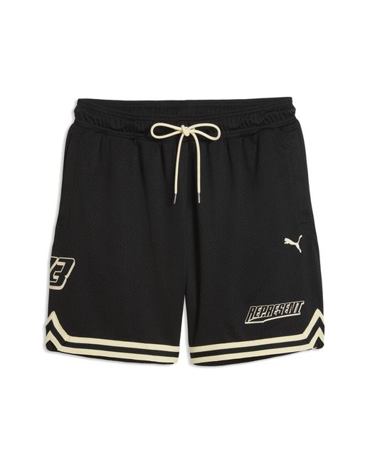 PUMA Black X Represent Oversized Shorts for men