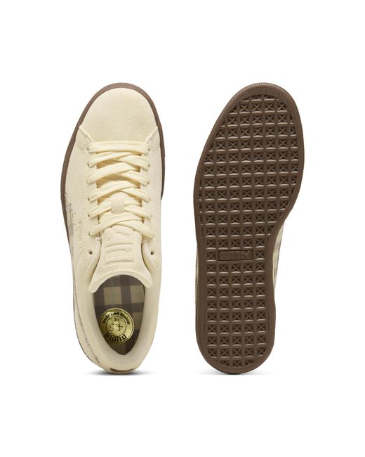 PUMA Natural Suede Patch Sneakers