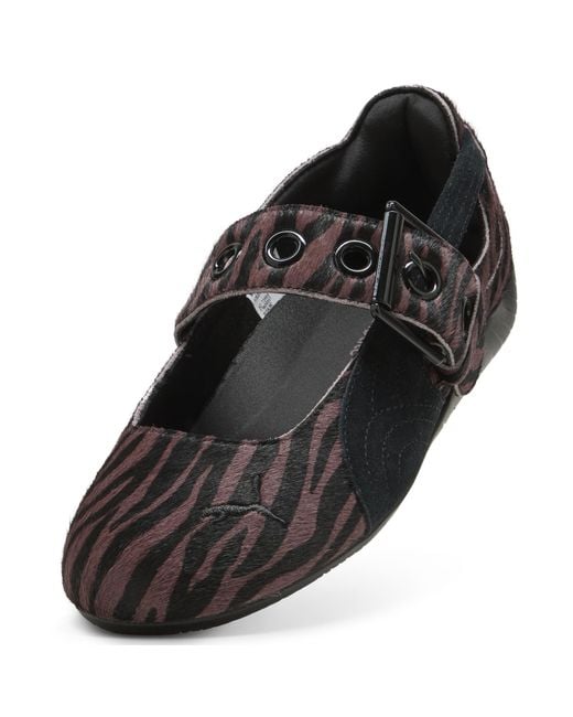 PUMA Black Speedcat Ballet Dress-Up Tiger-Print Sneakers