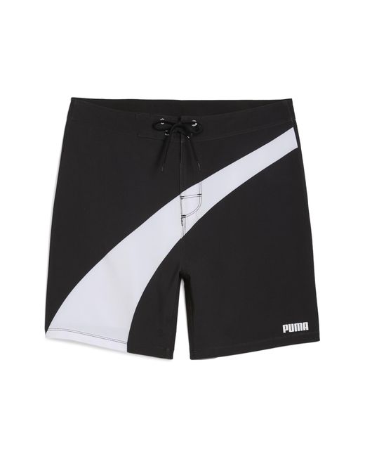 PUMA Black Swim 7" Swim Trunks for men