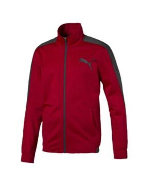 PUMA Contrast Track Jacket in Red for Men Lyst