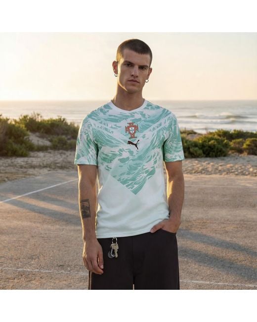 PUMA Blue Portugal Away Jersey for men