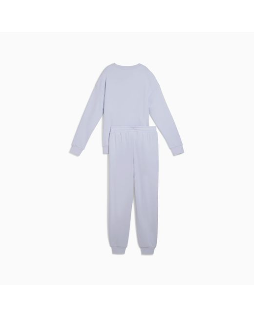 PUMA Relaxed joggingpak in het White