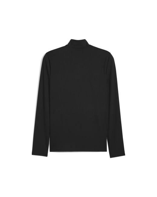 PUMA CLOUDSPUN Jacke mit viertellangem Reißverschluss in Black für Herren