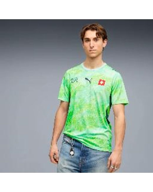 PUMA Green Switzerland Away Jersey for men