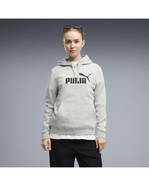 PUMA Gray Essentials No. 1 Logo Hoodie