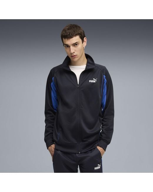PUMA Blue Sport Poly Track Jacket for men