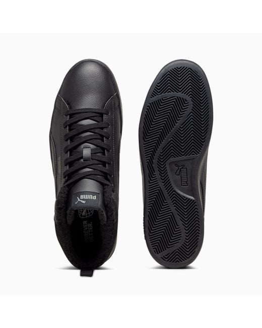 PUMA Smash 3.0 Mid Wtr Sneakers Voor in het Black