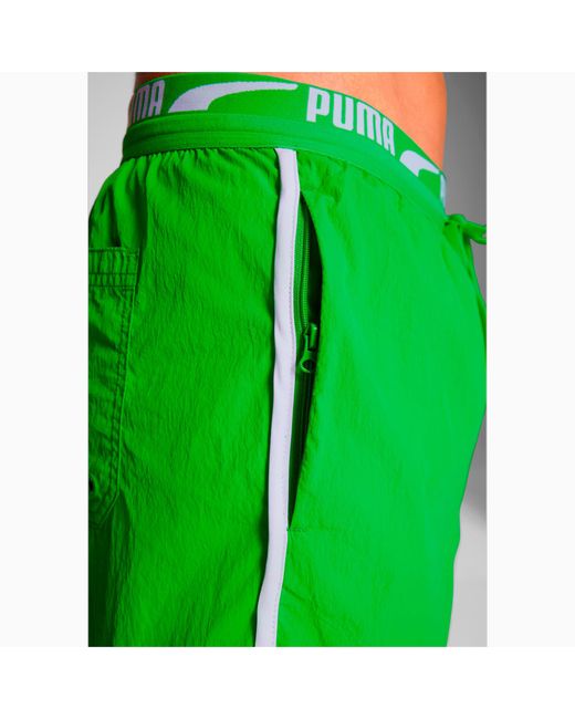 PUMA Green Swim Shorts for men