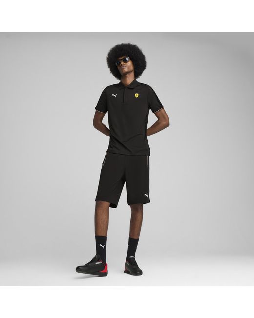 PUMA Scuderia Ferrari HP Race Cloudspun Poloshirt in Black für Herren