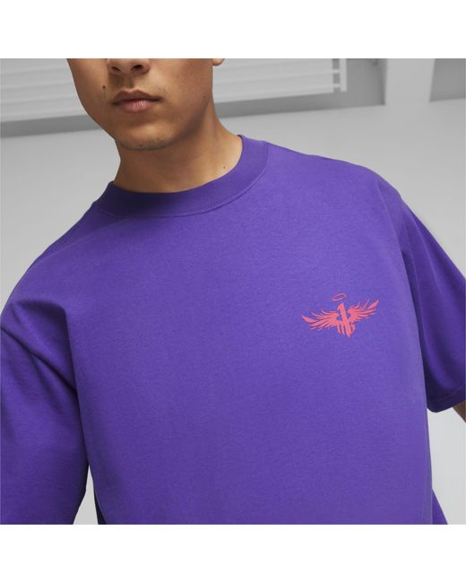 Camiseta de Baloncesto Melo X Toxic PUMA de hombre de color Purple