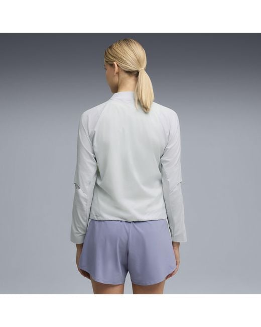 PUMA White Lightspeed Ultraweave Lightweight Running Jacket
