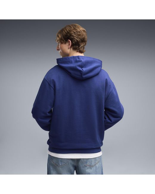 PUMA Blue Manchester City Ftblculture Relaxed Hoodie for men