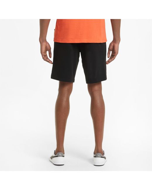 PUMA Katoen Essentials Short in het Zwart voor heren - Lyst