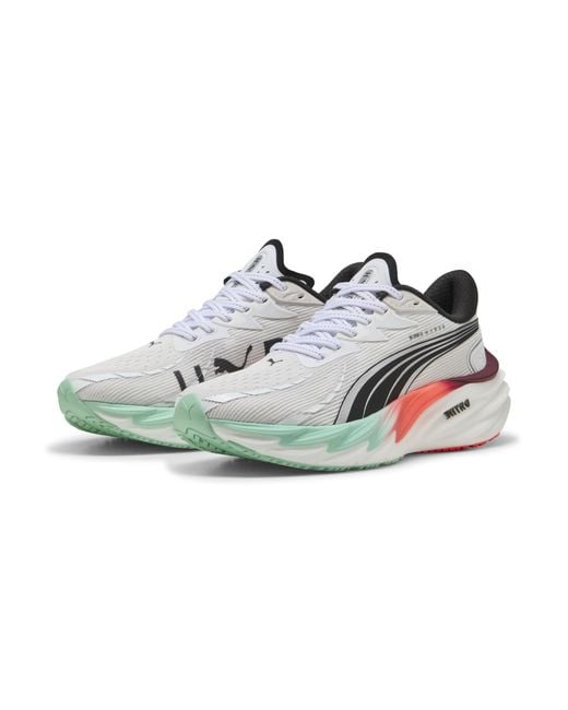 Zapatillas De Running X Hyrox Velocity Nitro 4 Para Mujer, Sport, Blanco/Mint Melt/Glowing Rojo PUMA de color Multicolor