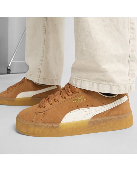 PUMA Suede Xl Sneakers In Brown Lyst