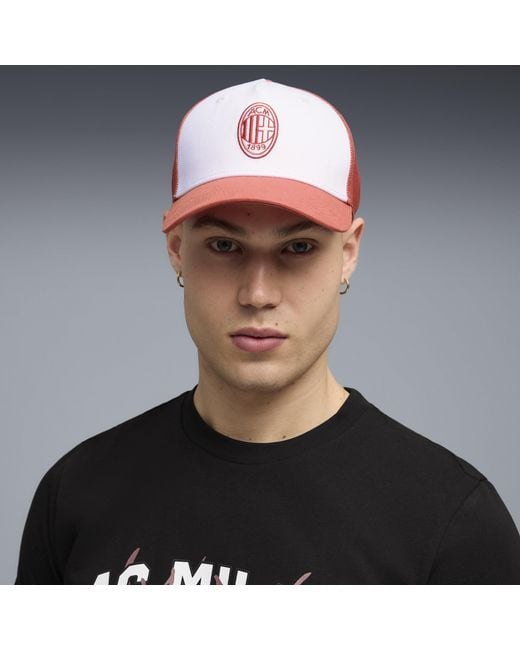 PUMA Red Ac Milan King Trucker Hat
