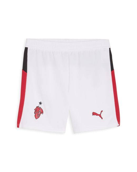 PUMA White Ac Milan 25/26 Shorts Teenager, Kleidung, /Rot