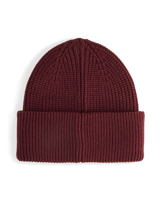PUMA Purple Wardrobe Essentials Grobstrick-Beanie, Accessoires, Ruby Shimmer