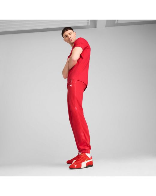 PUMA Red Scuderia Ferrari Hp Race Sweatpants for men