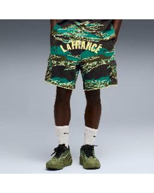 PUMA Green Lafrancé Supply Terry Relaxed Basketball Shorts for men