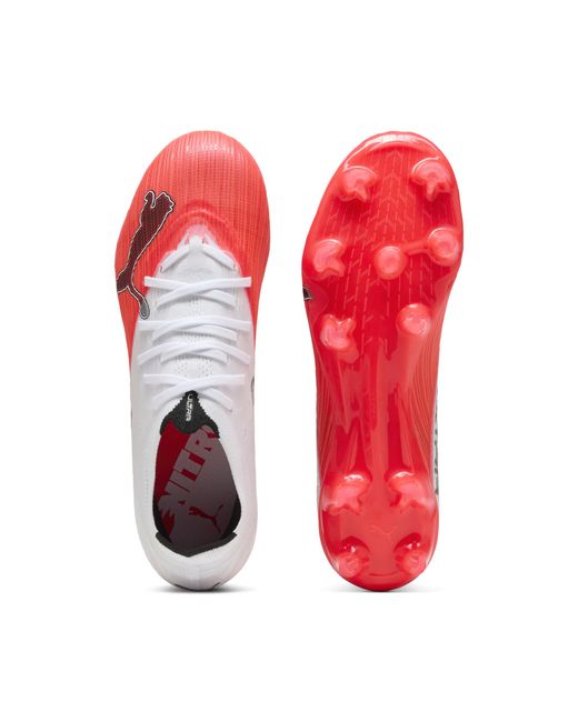PUMA Red Ultra Nitro 7 Match Fg/Ag Football Boots
