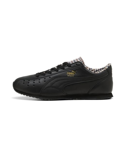 PUMA Black Sprint Check Sneakers