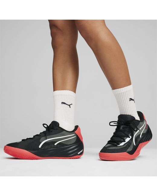 PUMA Black All-pro Nitro Basketball Shoes