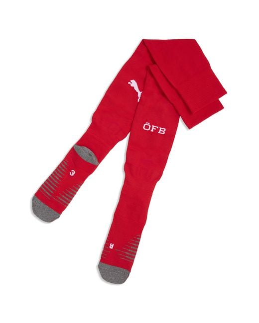 Medias De Fútbol Austria 2026 Lisas Para Hombre, Ropa, Rojo PUMA de hombre de color Red