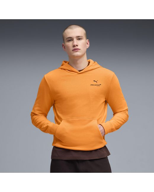 PUMA Orange Mclaren Racing Essentials Hoodie for men