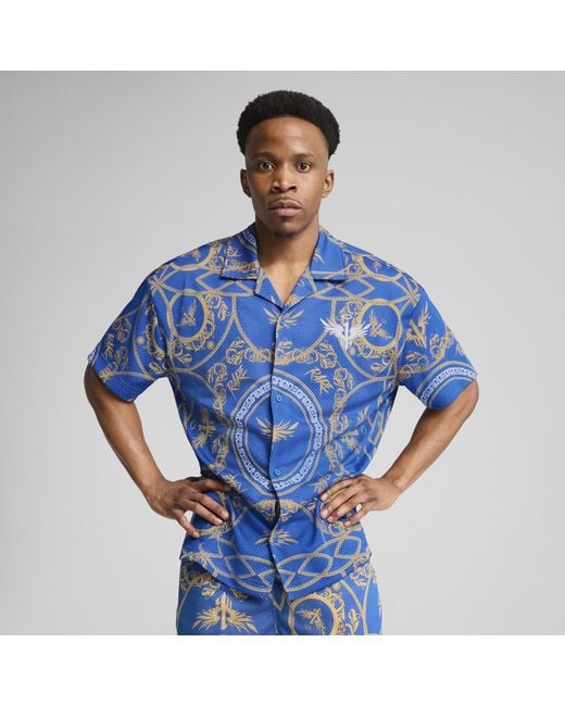 Camiseta De Baloncesto Melo Golden Para Hombre PUMA de hombre de color Blue