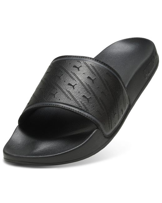PUMA Black Leadcat 2.0 Clean Cat Slides