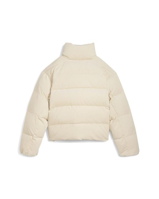 PUMA Natural Wardrobe Essentials Cord-Pufferjacke Damen, Kleidung