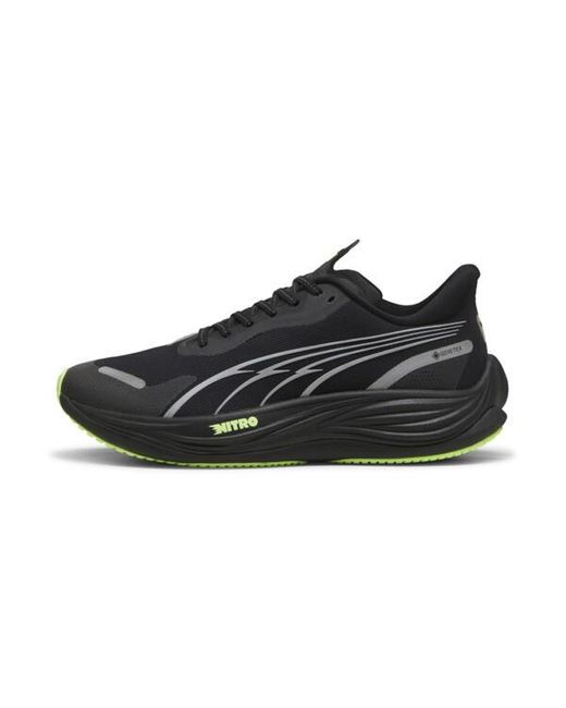 PUMA Black Velocity Nitro 3 Gtx Running Shoes /Fizzy Apple for men