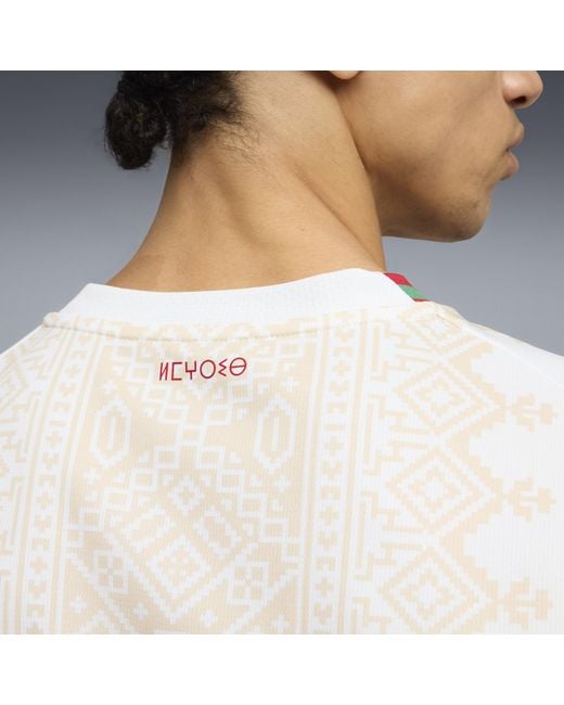 PUMA White Morocco Away Jersey for men
