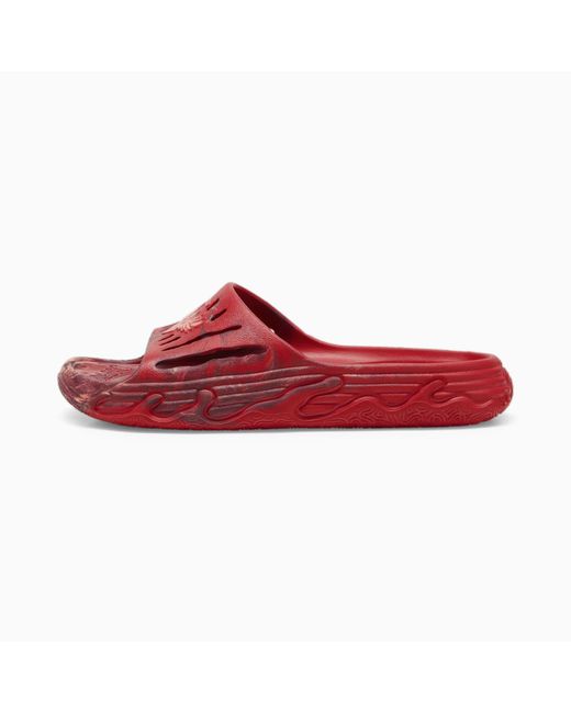 Chaussure Claquettes De Basketball Mb.03 Slide PUMA en coloris Red