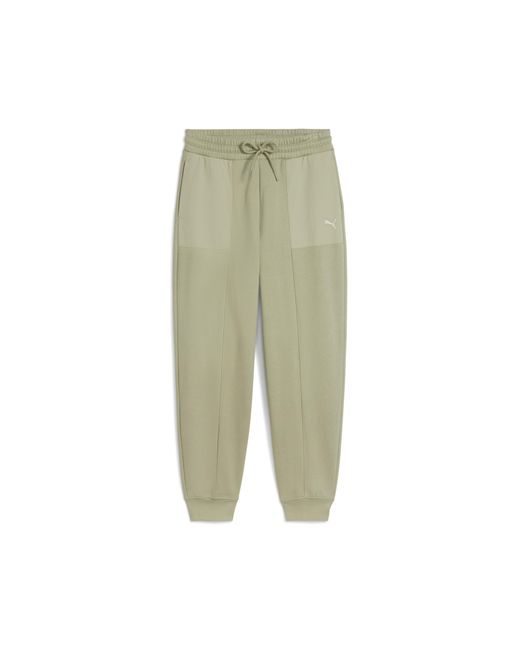 PUMA Green Her High-Waist-Jogginghose Damen, Kleidung, Lux Army