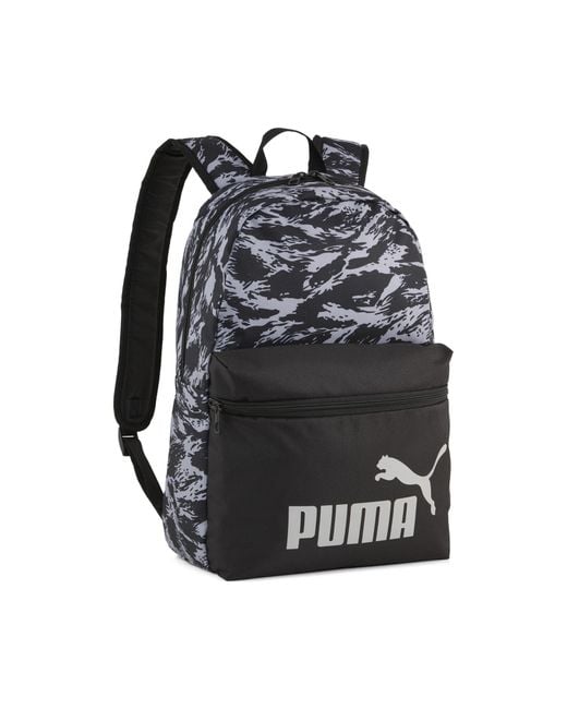 Zaino Con Stampa Integrale Phase 22 L, Accessori, Nero/Grigio Echo/Camou di PUMA in Black