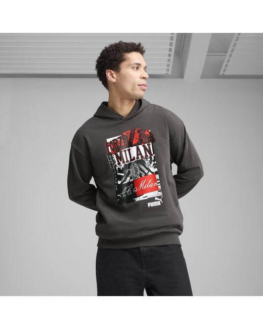 PUMA AC Milan ftblNRGY+ Hoodie in Gray für Herren
